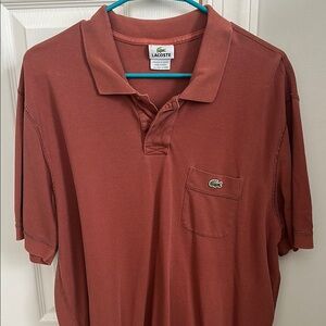 Lacoste Terracotta Polo Shirt Classic Short Sleeve